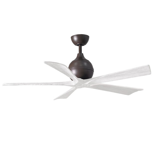 Matthews Fans Irene-5 52in 5-Blade Ceiling Fan | Textured Bronze and Matte White Solid Wood | Living Room & Bedroom | Model IR5-TB-MWH-52