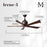 Matthews Fans Fan Irene-5 5 Blade 52" Paddle Fan, Textured Bronze