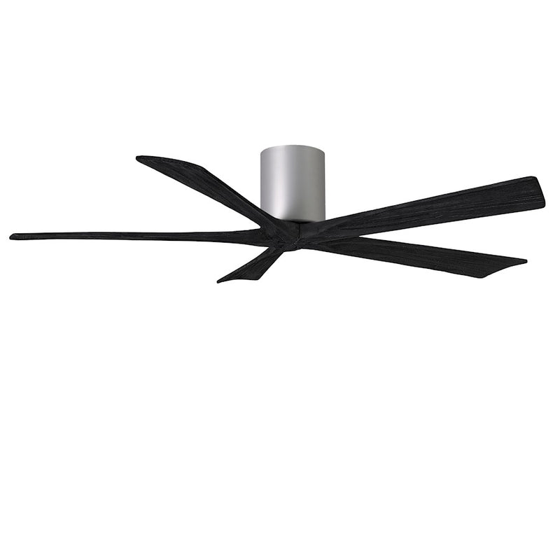 Matthews Fans Irene-5H 60in 5-Blade Ceiling Fan | Brushed Nickel and Matte Black Solid Wood | Bedroom & Living Room | Model IR5H-BN-BK-60