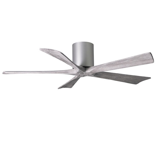Matthews Fan Irene-5H 52in 5-Blade Flush Mount Ceiling Fan | Brushed Nickel and Barn Wood | Bedroom & Living Room | Model IR5H-BN-BW-52