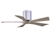Matthews Fans Irene-5H 42in 5-Blade Ceiling Fan | Brushed Nickel and Gray Ash Solid Wood | Bedroom & Living Room | Model IR5H-BN-GA-42