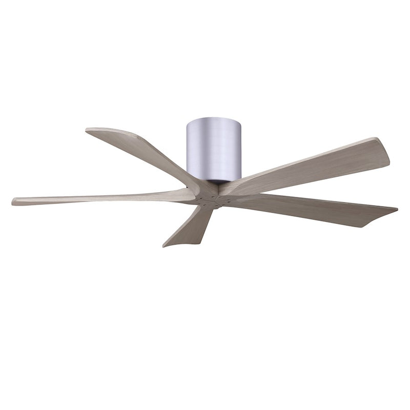 Matthews Fans Irene-5H 52in 5-Blade Ceiling Fan | Brushed Nickel and Gray Ash Solid Wood | Bedroom & Living Room | Model IR5H-BN-GA-52