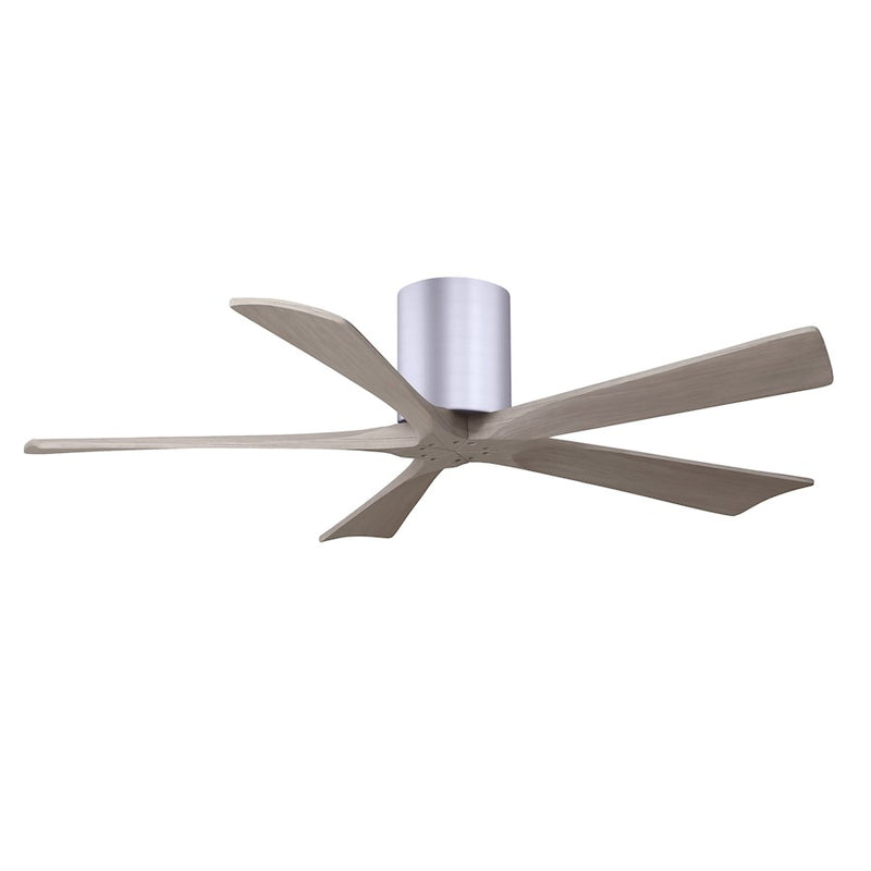 Matthews Fans Irene-5H 52in 5-Blade Ceiling Fan | Brushed Nickel and Gray Ash Solid Wood | Bedroom & Living Room | Model IR5H-BN-GA-52