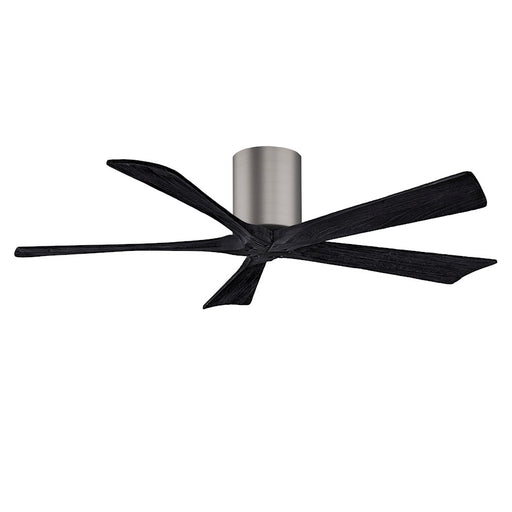 Matthews Fans Irene 5H 52in 5-Blade Ceiling Fan | Brushed Pewter and Matte Black Solid Wood | Living Room & Bedroom | Model IR5H-BP-BK-52
