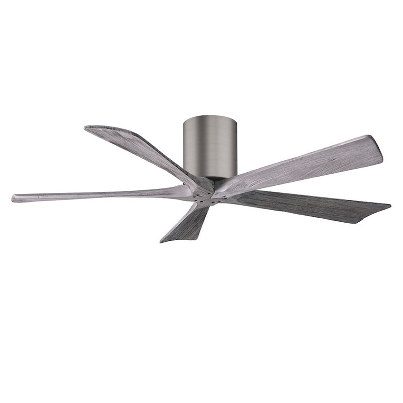 Matthews Fans Irene-5H 52in 5-Blade Ceiling Fan | Contemporary Brushed Pewter and Barnwood Tone Wood | Living Room & Bedroom | Model IR5H-BP-BW-52
