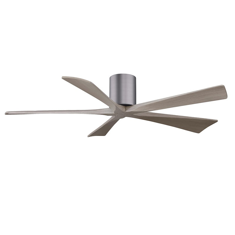 Matthews Fans Irene-5H 60in 5-Blade Ceiling Fan | Contemporary Brushed Pewter and Gray Ash Wood | Bedroom & Living Room | Model IR5H-BP-GA-60