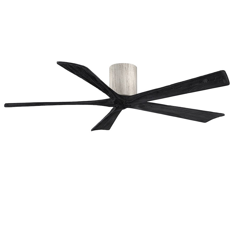 Matthews Fans Irene 5H 60in 5-Blade Ceiling Fan | Rustic Barnwood and Matte Black Solid Wood Blades | Living Room & Covered | Model IR5H-BW-BK-60