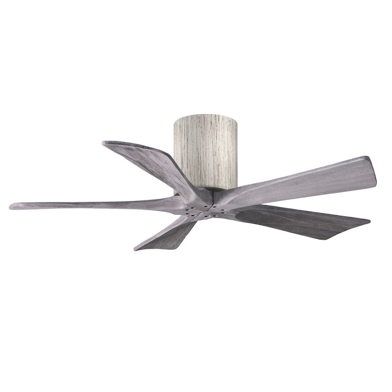 Matthews Fans Irene 5H 42in 5-Blade Ceiling Fan | Rustic Barnwood Solid Wood Blades | Living Room & Covered Patio | Model IR5H-BW-BW-42