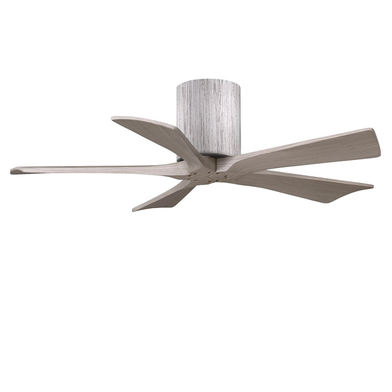 Matthews Fans Irene 5H 42in 5-Blade Ceiling Fan | Barnwood & Gray Ash Solid Wood Blades | Bedroom & Home Office | Model IR5H-BW-GA-42