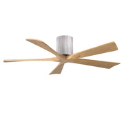 Matthews Fans Irene-5H 52in 5-Blade Ceiling Fan | Rustic Barn Wood and Light Maple Solid Wood Blades | Living Room & Bedroom | Model IR5H-BW-LM-52