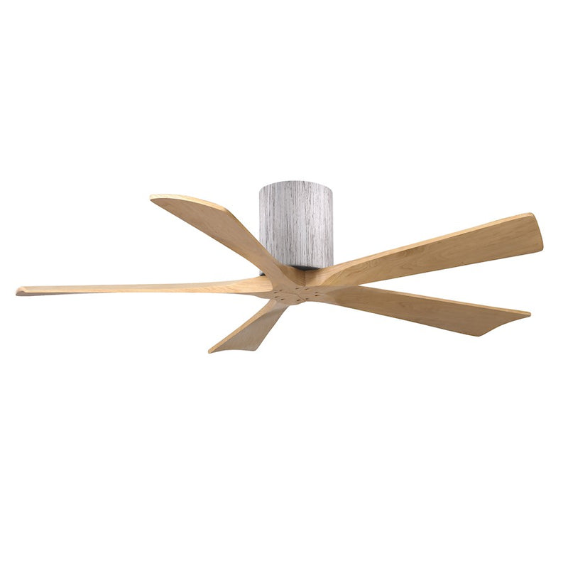 Matthews Fans Irene-5H 52in 5-Blade Ceiling Fan | Rustic Barn Wood and Light Maple Solid Wood Blades | Living Room & Bedroom | Model IR5H-BW-LM-52