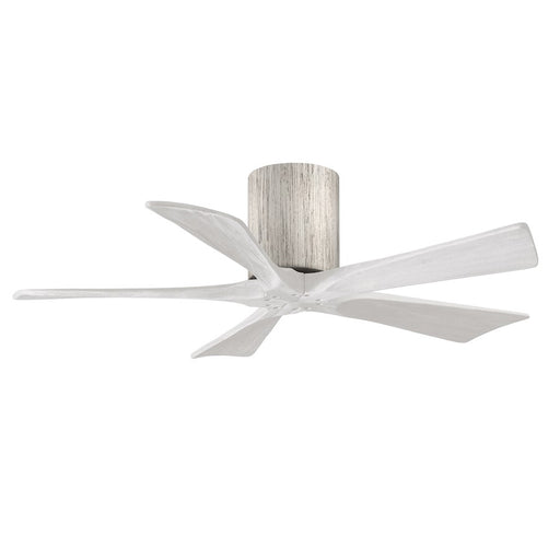 Matthews Fans Irene 5H 42in 5-Blade Ceiling Fan | Rustic Barnwood and Matte White Solid Wood | Bedroom & Living Room | Model IR5H-BW-MWH-42