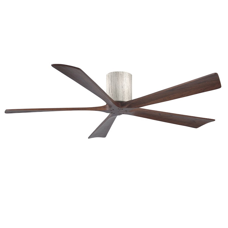Matthews Fans Irene 5H 60in 5-Blade Ceiling Fan | Rustic Barnwood and Walnut Solid Wood | Large Living Room & Great Room | Model IR5H-BW-WA-60