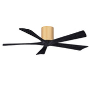 Matthews Fans Irene-5H 52in 5-Blade Ceiling Fan | Contemporary Light Maple and Matte Black | Living Room & Bedroom | Model IR5H-LM-BK-52