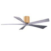 Matthews Fans Irene-5H 60in 5-Blade Ceiling Fan | Contemporary Light Maple and Barnwood Tone | Living Room & Bedroom | Model IR5H-LM-BW-60