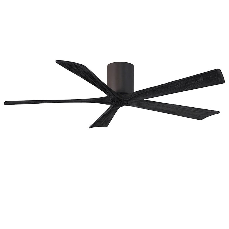 Matthews Fans Irene-5H 60in 5-Blade Ceiling Fan | Contemporary Textured Bronze and Matte Black Solid Wood | Living Room & Great | Model IR5H-TB-BK-60