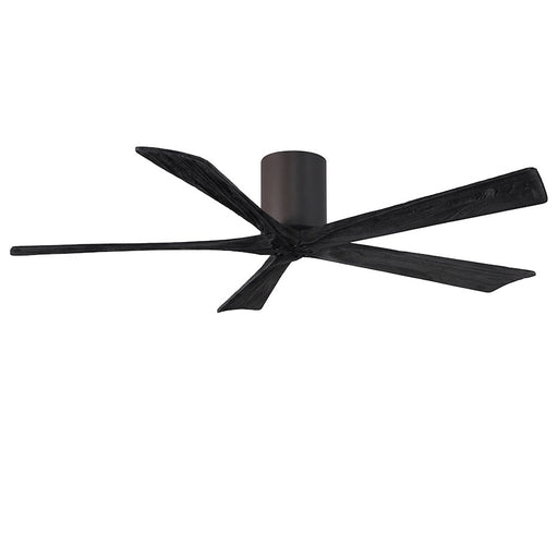 Matthews Fans Irene-5H 60in 5-Blade Ceiling Fan | Contemporary Textured Bronze and Matte Black Solid Wood | Living Room & Great | Model IR5H-TB-BK-60