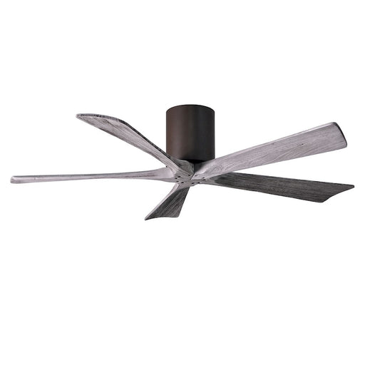 Matthews Fan Irene-H 52in 5-Blade Flush Mount Ceiling Fan | Textured Bronze and Barn Wood | Bedroom & Living Room | Model IR5H-TB-BW-52