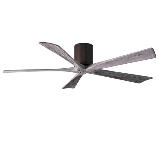 Matthews Fan Irene-H 60in 5-Blade Flush Mount Ceiling Fan | Textured Bronze and Barn Wood | Bedroom & Living Room | Model IR5H-TB-BW-60