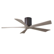 Matthews Fans Irene-5H 52in 5-Blade Ceiling Fan | Rustic Modern Textured Bronze and Gray Ash Solid Wood | Bedroom & Living Room | Model IR5H-TB-GA-52