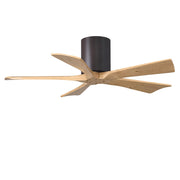 Matthews Fans Irene-5H 42in 5-Blade Ceiling Fan | Rustic Modern Textured Bronze and Light Maple Solid Wood | Bedroom & Living | Model IR5H-TB-LM-42