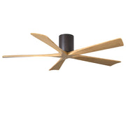 Matthews Fans Irene-5H 60in 5-Blade Ceiling Fan | Textured Bronze and Light Maple Wood | Large Living Room & Open Plan | Model IR5H-TB-LM-60