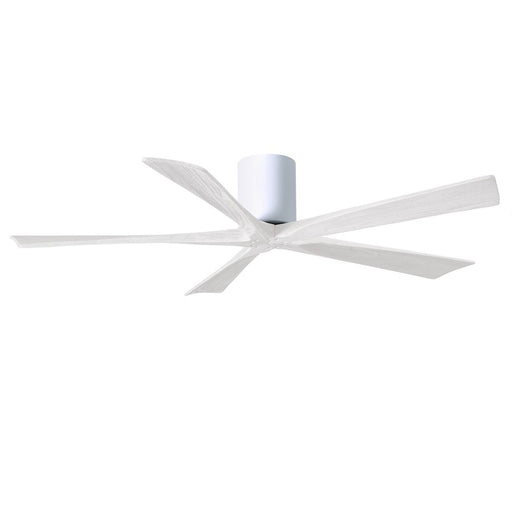 Matthews Fans Irene 5H 60in 5-Blade Ceiling Fan | Gloss White and Matte White Solid Wood Blades | Living Room & Bedroom | Model IR5H-WH-MWH-60