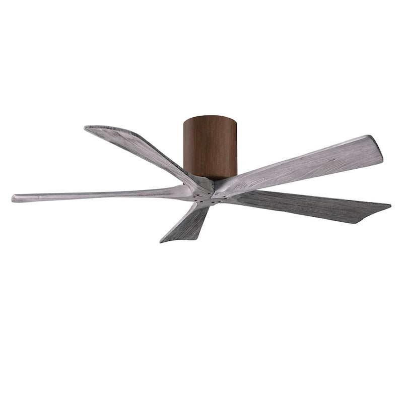 Matthews Fans Irene 5H 52in 5-Blade Ceiling Fan | Rustic Walnut & Barnwood Solid Wood Blades | Living Room & Bedroom | Model IR5H-WN-BW-52