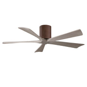 Matthews Fans Irene-5H 52in 5-Blade Ceiling Fan | Rustic Walnut and Gray Ash Solid Wood Blades | Living Room & Bedroom | Model IR5H-WN-GA-52