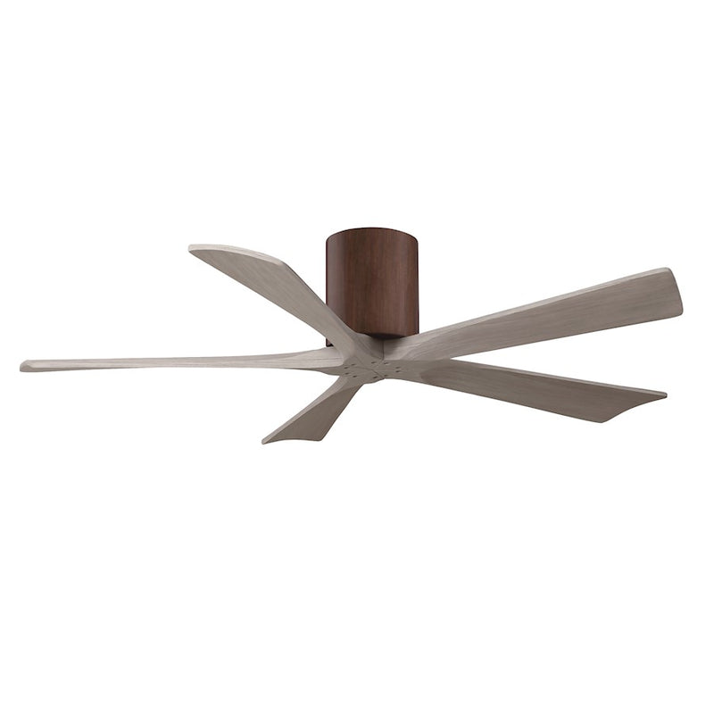 Matthews Fans Irene-5H 52in 5-Blade Ceiling Fan | Rustic Walnut and Gray Ash Solid Wood Blades | Living Room & Bedroom | Model IR5H-WN-GA-52