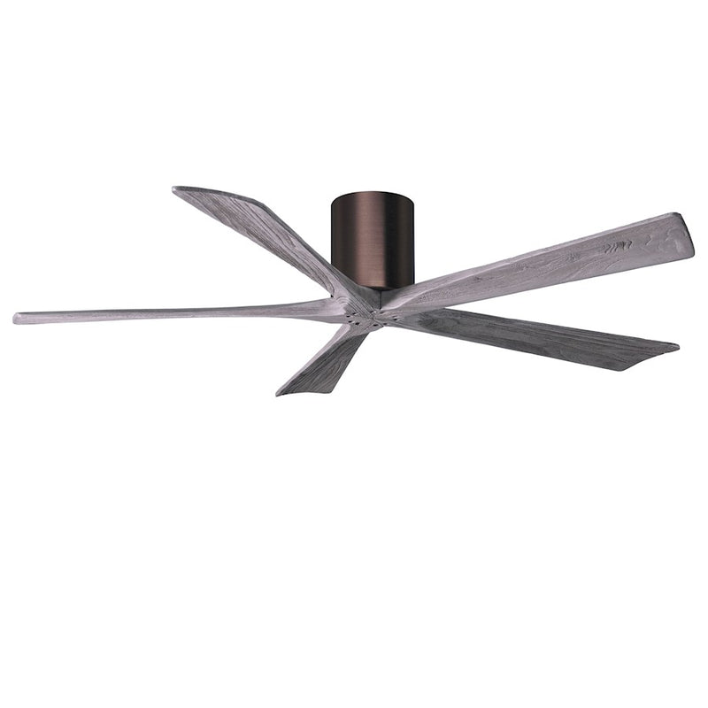 Matthews Fans Irene-5HLK 60in 5-Blade LED Ceiling Fan | Rustic Brushed Bronze and Barnwood Solid Wood | Bedroom & Living Room | Model IR5HLK-BB-BW-60