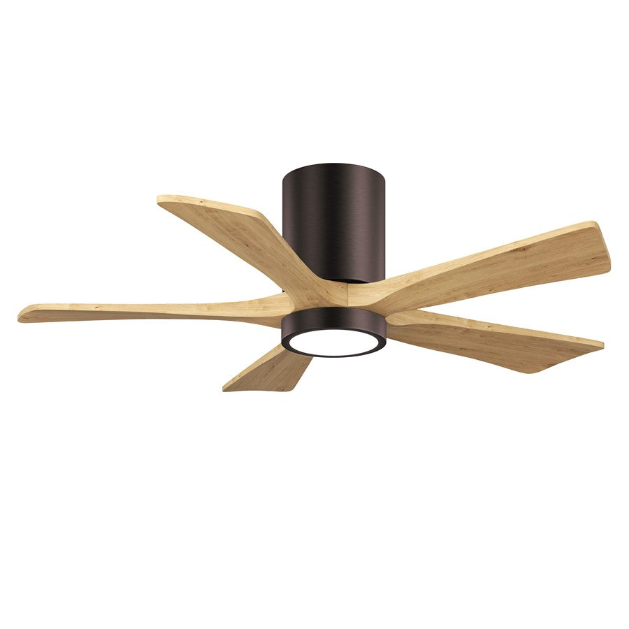 Matthews Fan Irene-5HLK 42" 5-Blade Flush Paddle Fan, Bronze - IR5HLK-BB-LM-42