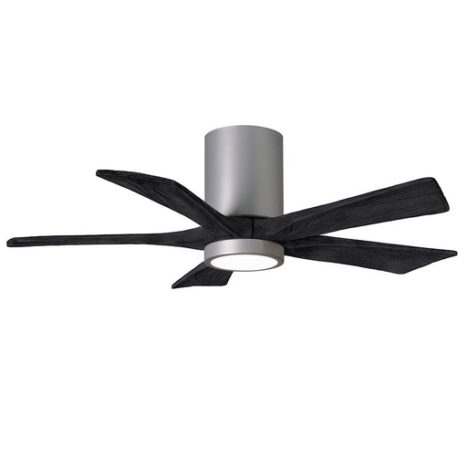 Matthews Fans Irene 5HLK 42in 5-Blade Ceiling Fan | Brushed Nickel and Matte Black Solid Wood Blades | Bedroom & Living Room | Model IR5HLK-BN-BK-42