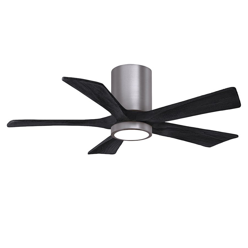 Matthews Fans Irene-5HLK 52in 5-Blade Ceiling Fan | Contemporary Brushed Pewter and Barnwood | Living Room & Bedroom | Model IR5HLK-BP-BW-52