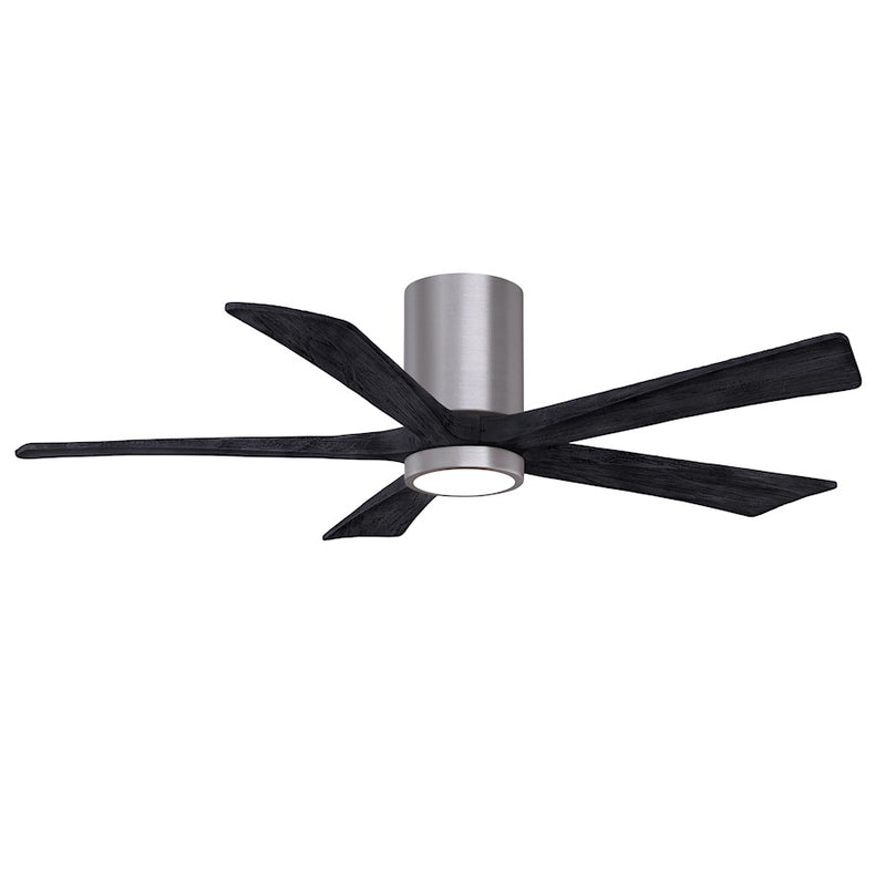 Matthews Fans Irene-5HLK 52in 5-Blade Ceiling Fan | Contemporary Brushed Pewter and Barnwood | Living Room & Bedroom | Model IR5HLK-BP-BW-52
