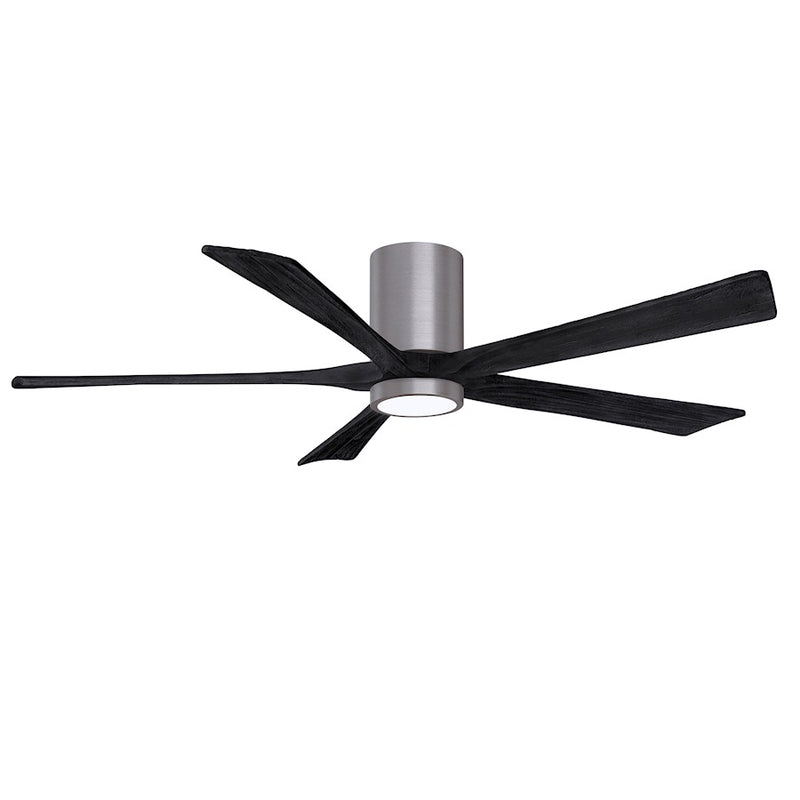 Matthews Fans Irene-5HLK 52in 5-Blade Ceiling Fan | Contemporary Brushed Pewter and Barnwood | Living Room & Bedroom | Model IR5HLK-BP-BW-52