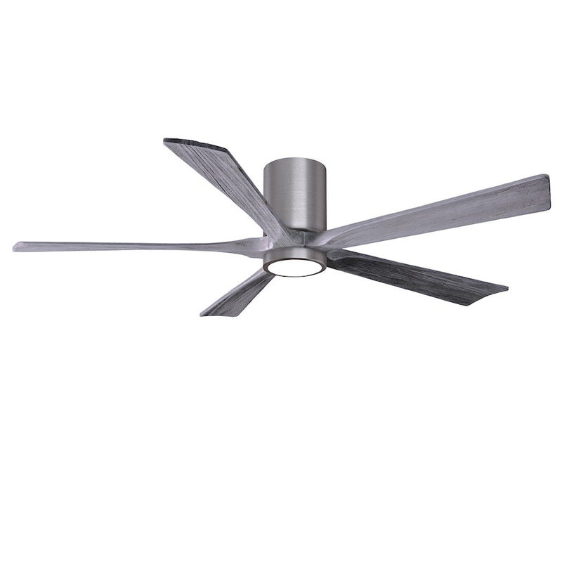 Matthews Fans Irene-5HLK 52in 5-Blade Ceiling Fan | Contemporary Brushed Pewter and Barnwood | Living Room & Bedroom | Model IR5HLK-BP-BW-52