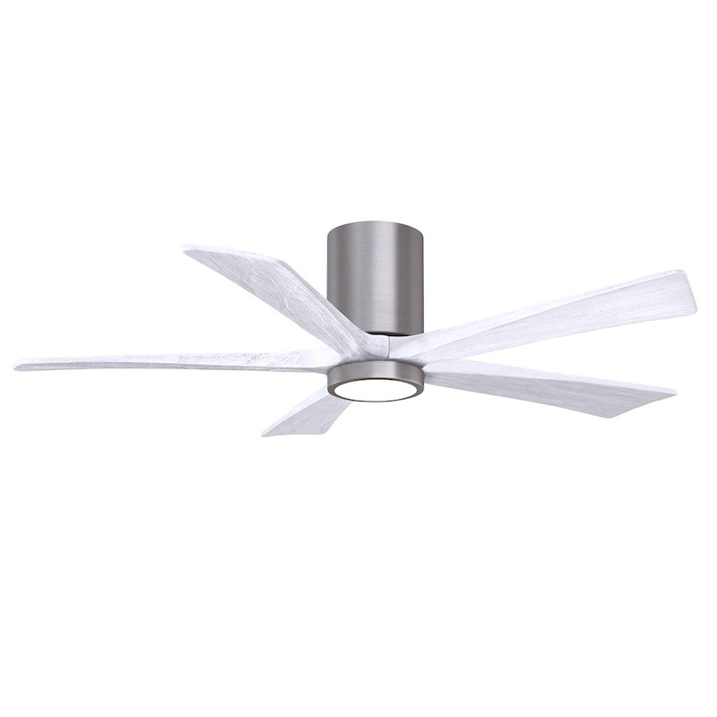 Matthews Fans Irene-5HLK 52in 5-Blade Ceiling Fan | Contemporary Brushed Pewter and Barnwood | Living Room & Bedroom | Model IR5HLK-BP-BW-52