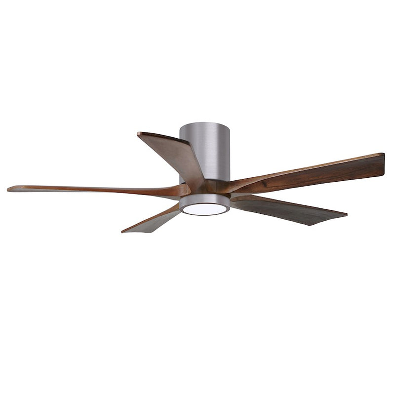 Matthews Fans Irene-5HLK 52in 5-Blade Ceiling Fan | Contemporary Brushed Pewter and Barnwood | Living Room & Bedroom | Model IR5HLK-BP-BW-52