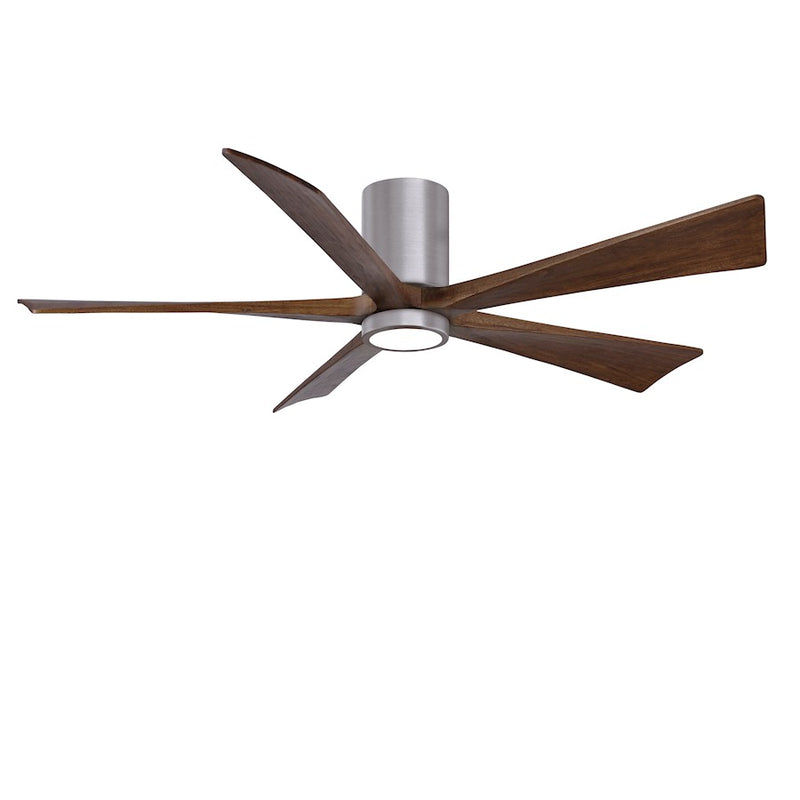 Matthews Fans Irene-5HLK 52in 5-Blade Ceiling Fan | Contemporary Brushed Pewter and Barnwood | Living Room & Bedroom | Model IR5HLK-BP-BW-52