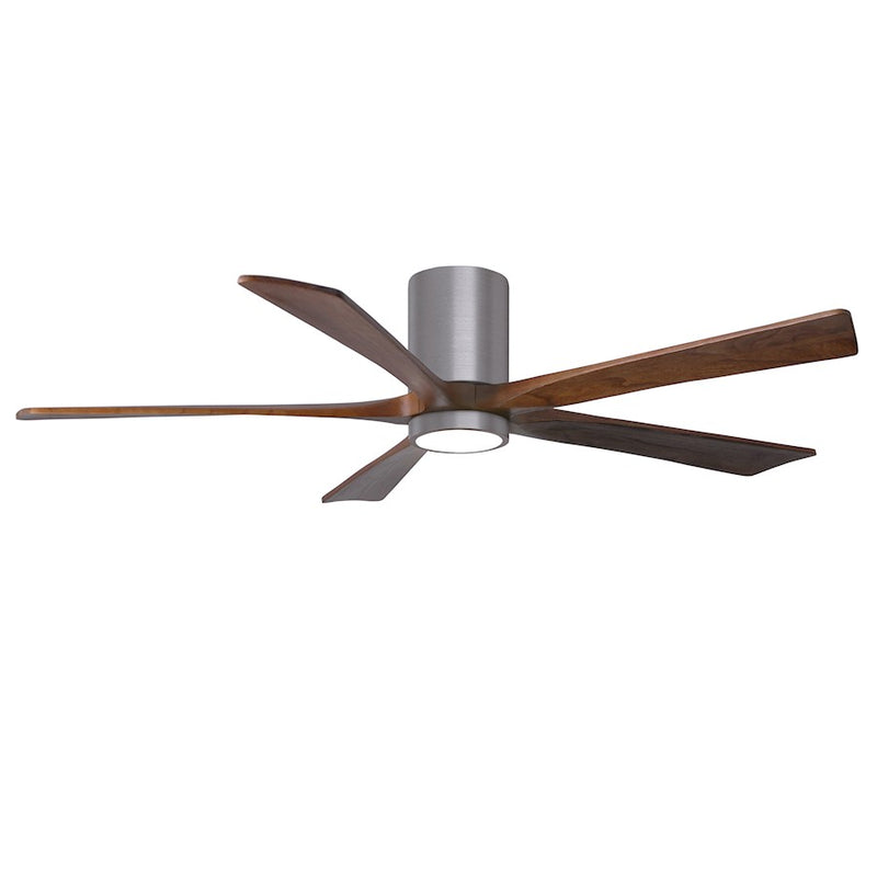 Matthews Fans Irene-5HLK 52in 5-Blade Ceiling Fan | Contemporary Brushed Pewter and Barnwood | Living Room & Bedroom | Model IR5HLK-BP-BW-52