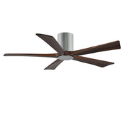 Matthews Fan Irene-5HLK 52in 5-Blade Ceiling Fan | Polished Chrome and Walnut Tone Wood Blades | Bedroom & Living Room | D 52 | Model IR5HLK-CR-WA-52