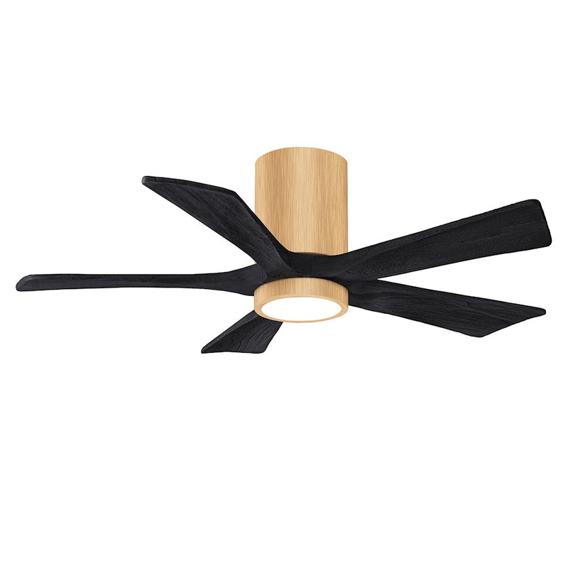 Matthews Fans Irene-5HLK 52in 5-Blade Ceiling Fan | Contemporary Brushed Pewter and Barnwood | Living Room & Bedroom | Model IR5HLK-BP-BW-52