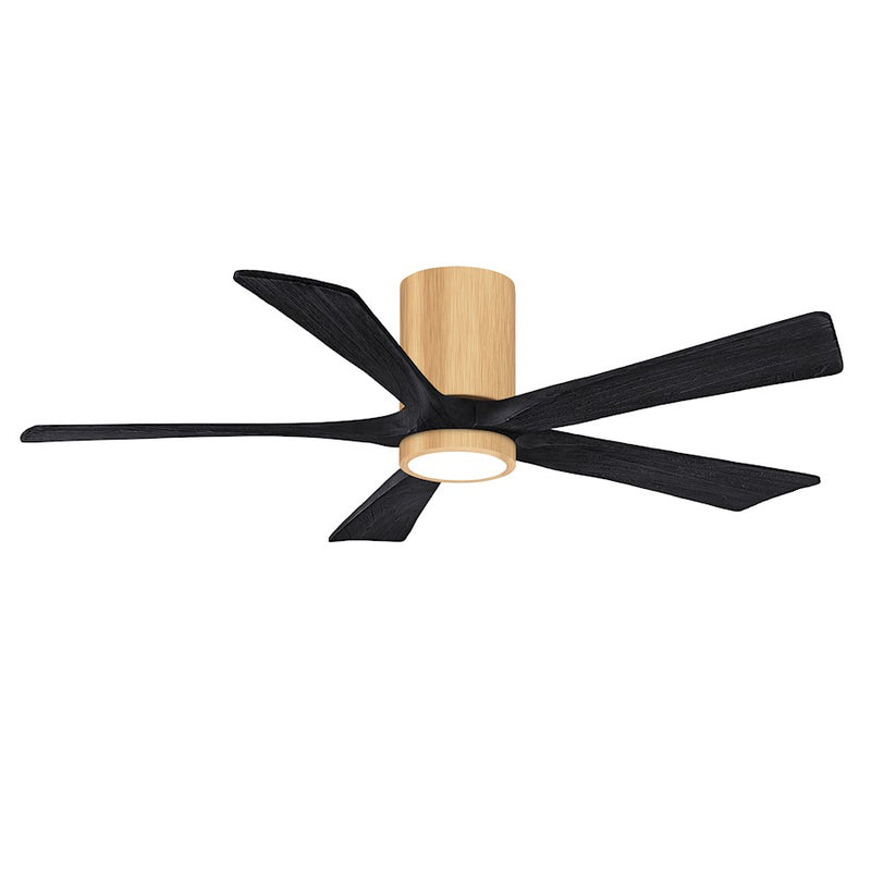 Matthews Fans Irene-5HLK 52in 5-Blade Ceiling Fan | Contemporary Brushed Pewter and Barnwood | Living Room & Bedroom | Model IR5HLK-BP-BW-52