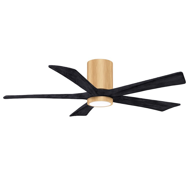 Matthews Fans Irene-5HLK 52in 5-Blade Ceiling Fan | Contemporary Brushed Pewter and Barnwood | Living Room & Bedroom | Model IR5HLK-BP-BW-52