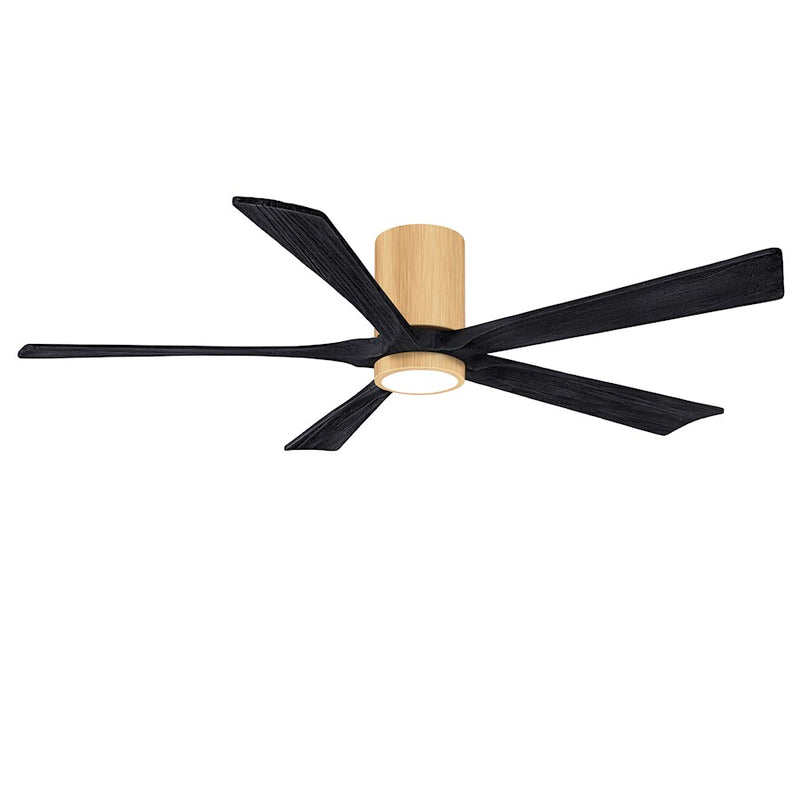 Matthews Fans Irene-5HLK 52in 5-Blade Ceiling Fan | Contemporary Brushed Pewter and Barnwood | Living Room & Bedroom | Model IR5HLK-BP-BW-52