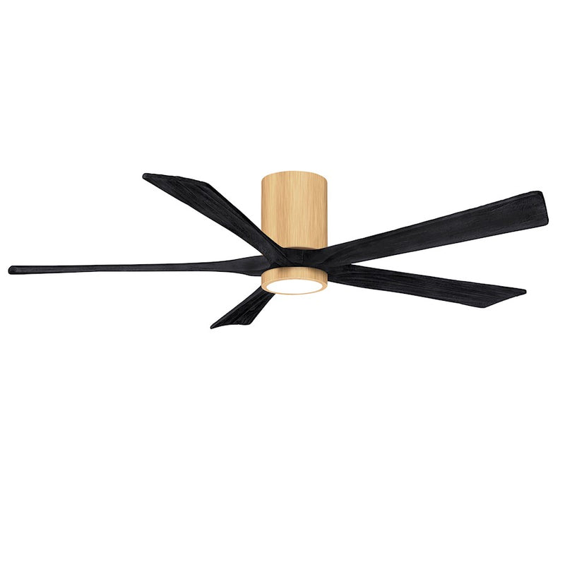 Matthews Fans Irene-5HLK 52in 5-Blade Ceiling Fan | Contemporary Brushed Pewter and Barnwood | Living Room & Bedroom | Model IR5HLK-BP-BW-52