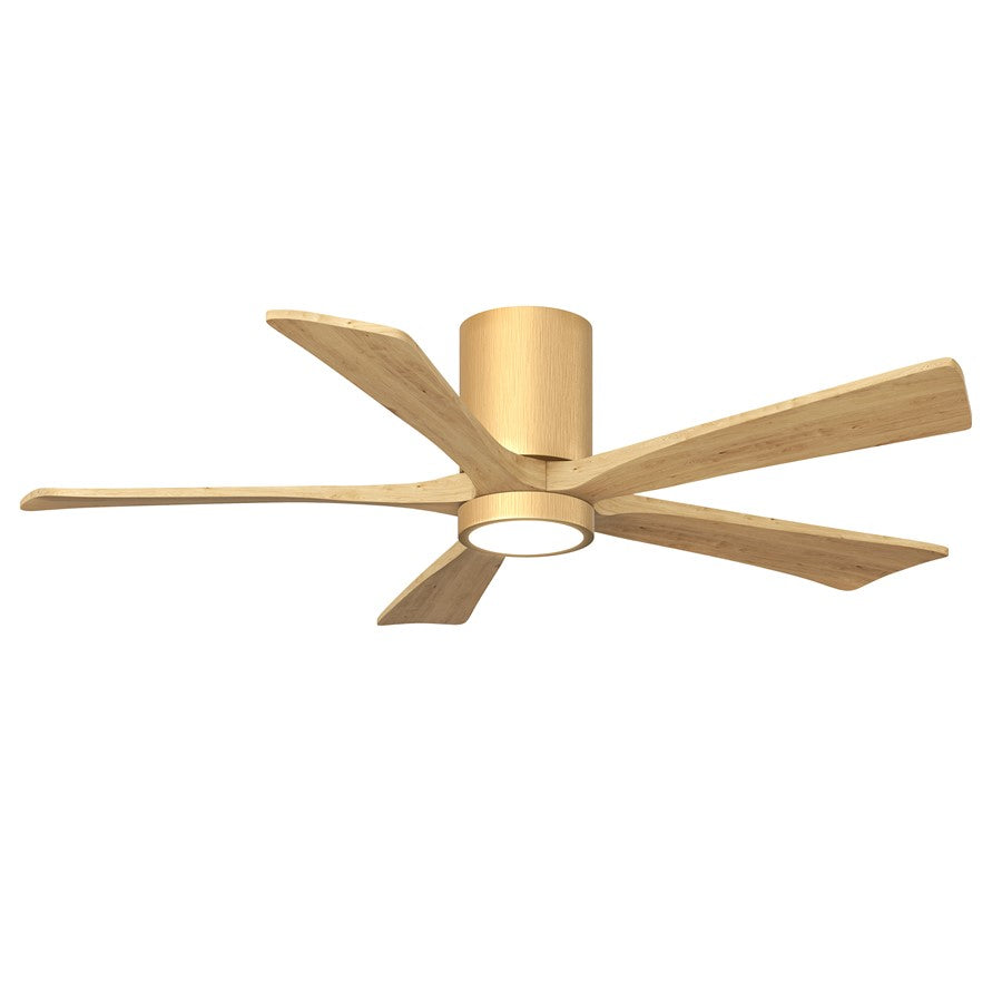 Matthews Fan Irene-5HLK 52" 5-Blade Flush Paddle Fan, Maple - IR5HLK-LM-LM-52