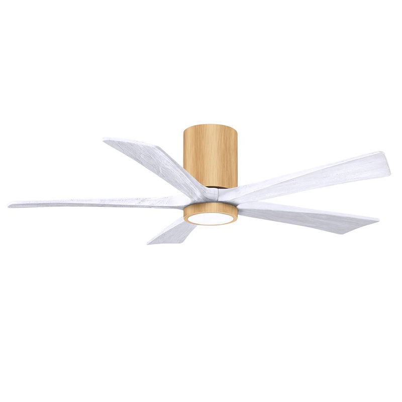 Matthews Fans Irene-5HLK 52in 5-Blade Ceiling Fan | Contemporary Brushed Pewter and Barnwood | Living Room & Bedroom | Model IR5HLK-BP-BW-52