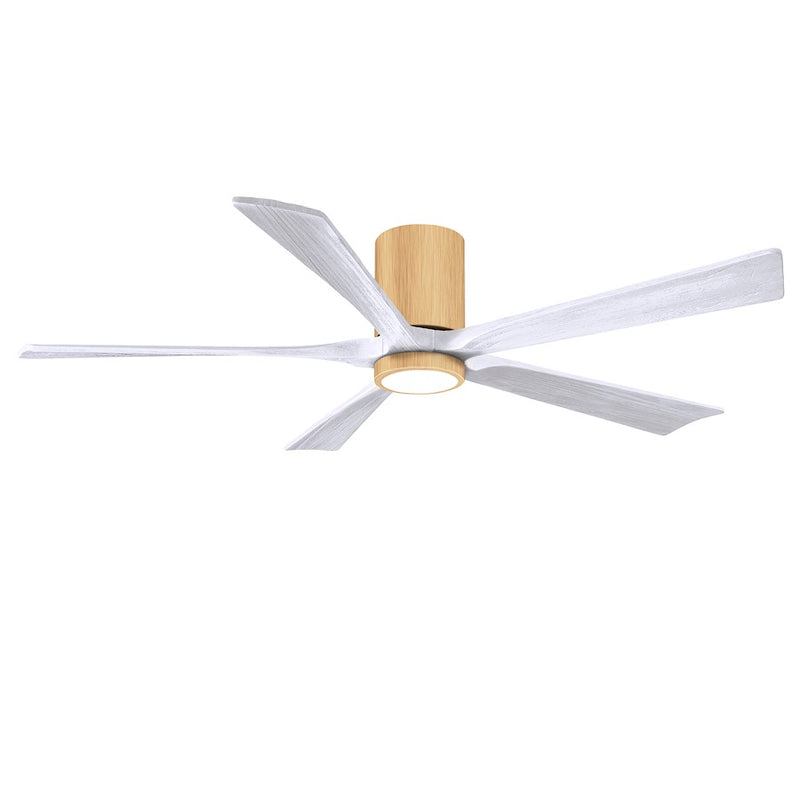 Matthews Fans Irene-5HLK 52in 5-Blade Ceiling Fan | Contemporary Brushed Pewter and Barnwood | Living Room & Bedroom | Model IR5HLK-BP-BW-52